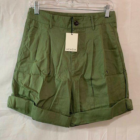 Acacia Womens NWT Tash Short - Resort 2021 Basil
